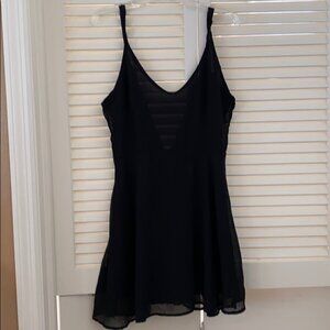 Black backless dress
